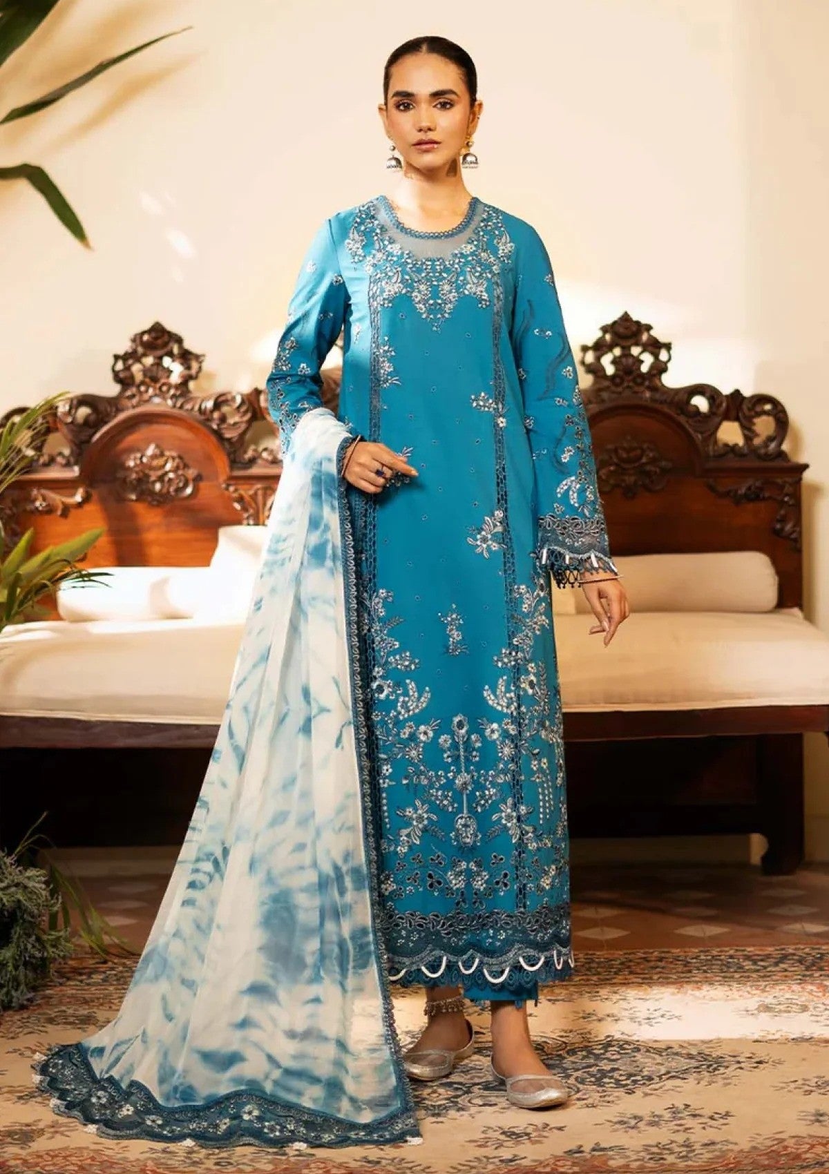 Sajni Zarposh Lawn 3Pc- Azal